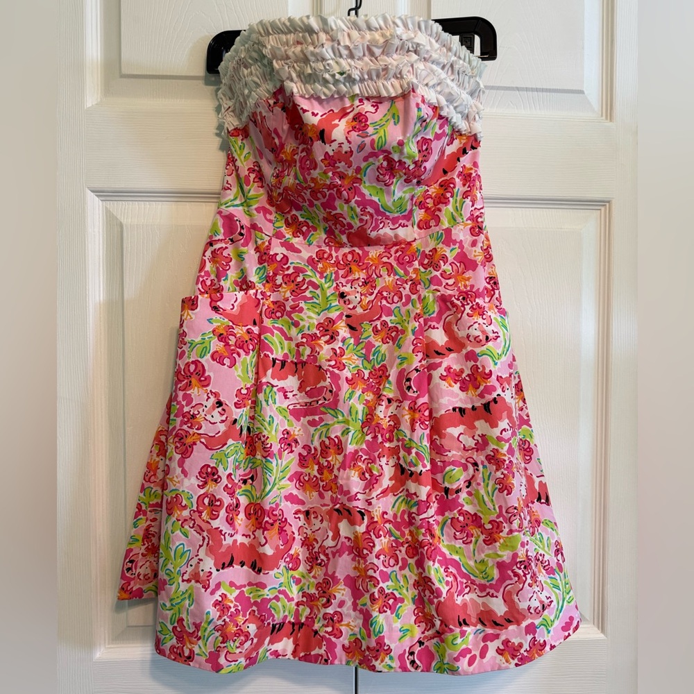 Lilly Pulitzer‎ Call Me Kitty Ferra Dress Strapless Size 2